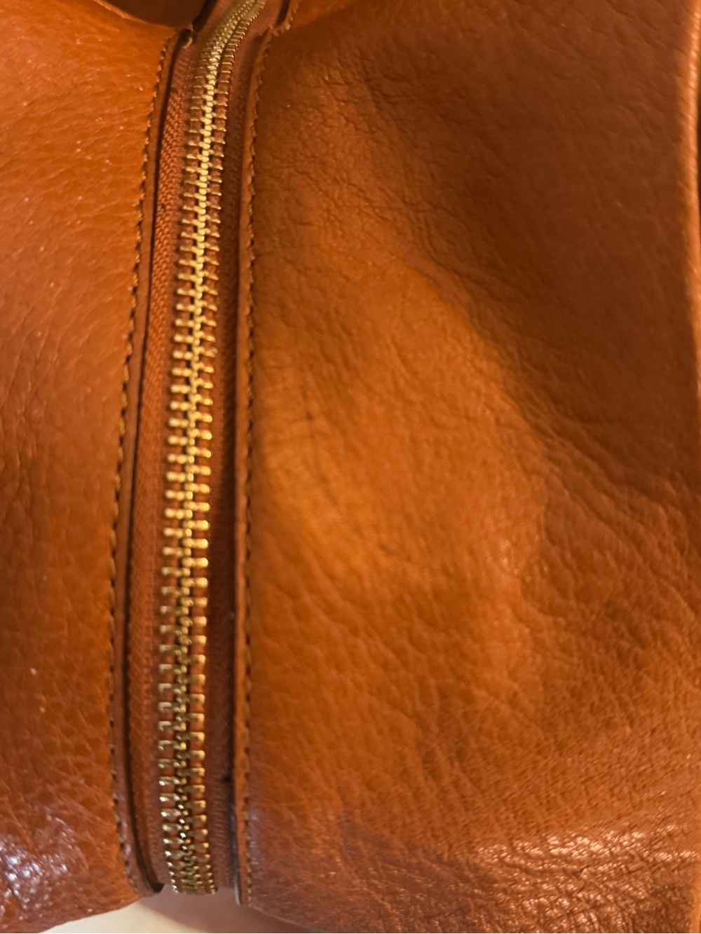 Coach #26224 Madison Phoebe Pebble Leather Cognac Brown Hobo Handbag - Picture 13 of 14